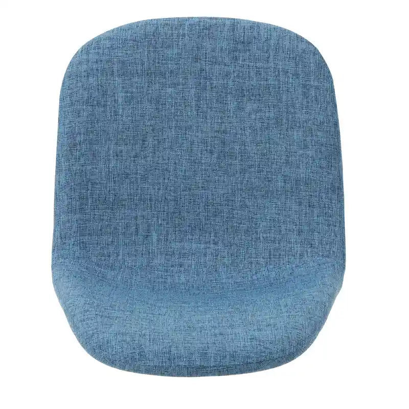 Sedia da pranzo in tessuto Mid-Century Verde / Grigio / Blu, set da 2