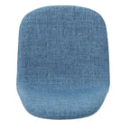 Sedia da pranzo in tessuto Mid-Century Verde / Grigio / Blu, set da 2