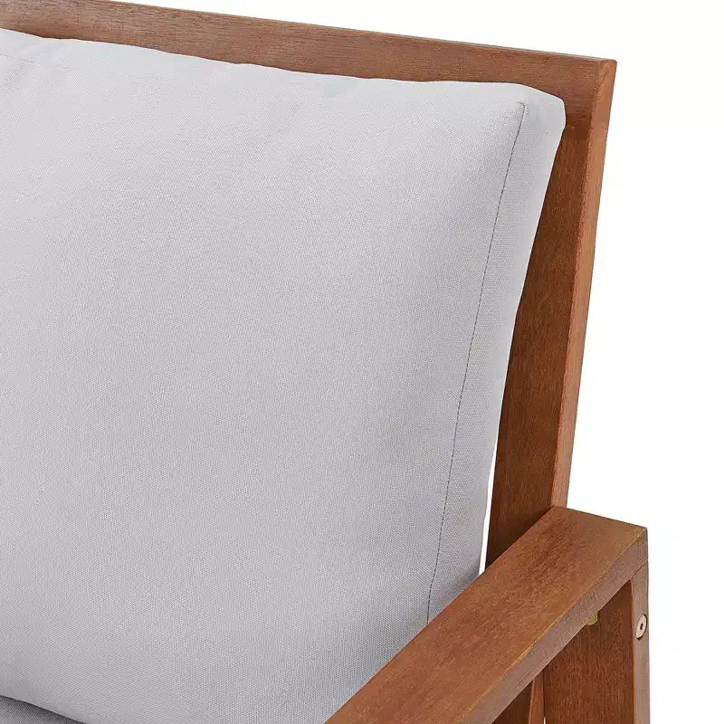 Set da pranzo da esterno 8 pezzi Alaterre Furniture, tavolo Weston con ombrellone a palo decentrato da 3 metri e sistema di inclinazione automatico