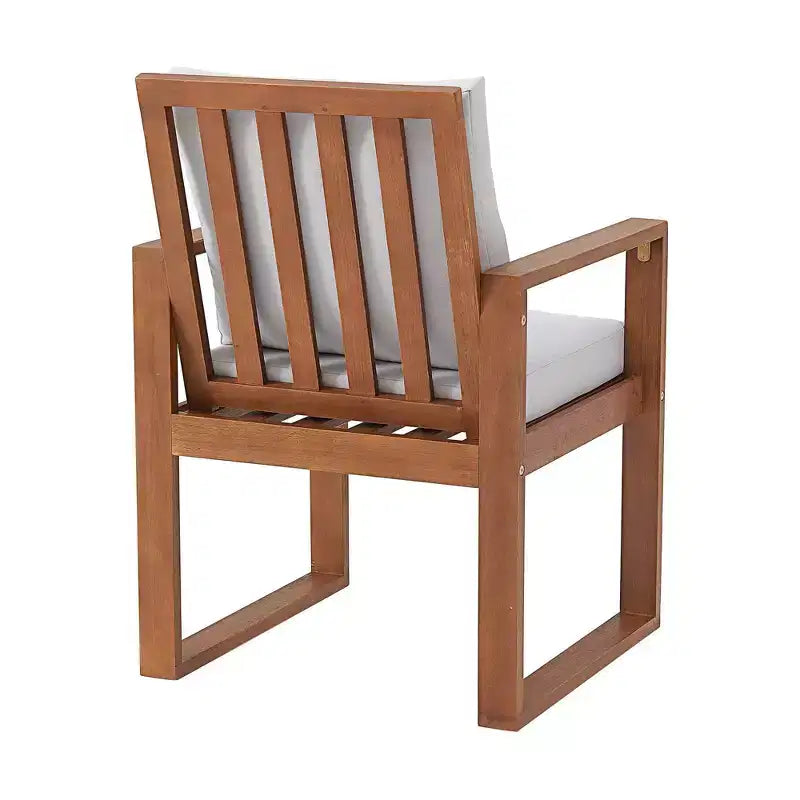 Set da pranzo da esterno 8 pezzi Alaterre Furniture, tavolo Weston con ombrellone a palo decentrato da 3 metri e sistema di inclinazione automatico