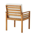 Set da pranzo da esterno Alaterre Furniture 6 pz, tavolo Okemo con ombrellone a inclinazione automatica da 3 m