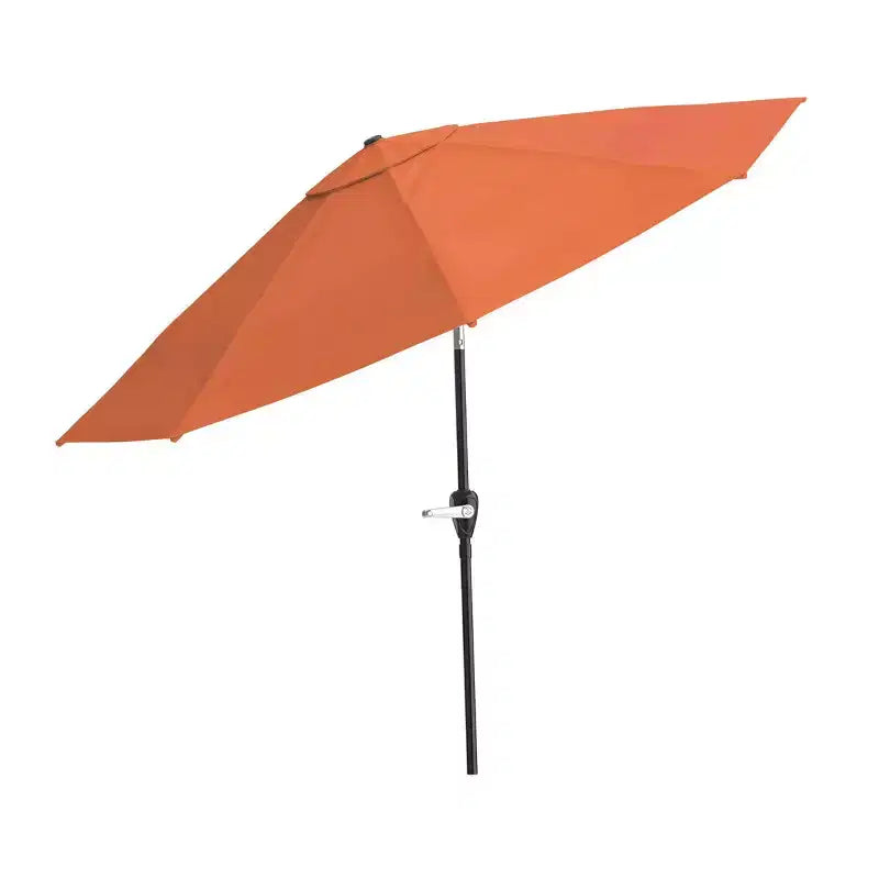 Set da pranzo da esterno Alaterre Furniture 6 pz, tavolo Okemo con ombrellone a inclinazione automatica da 3 m