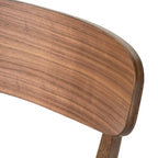 Sedie da pranzo in legno con rivestimento in tessuto (set da 2) di Christopher Knight