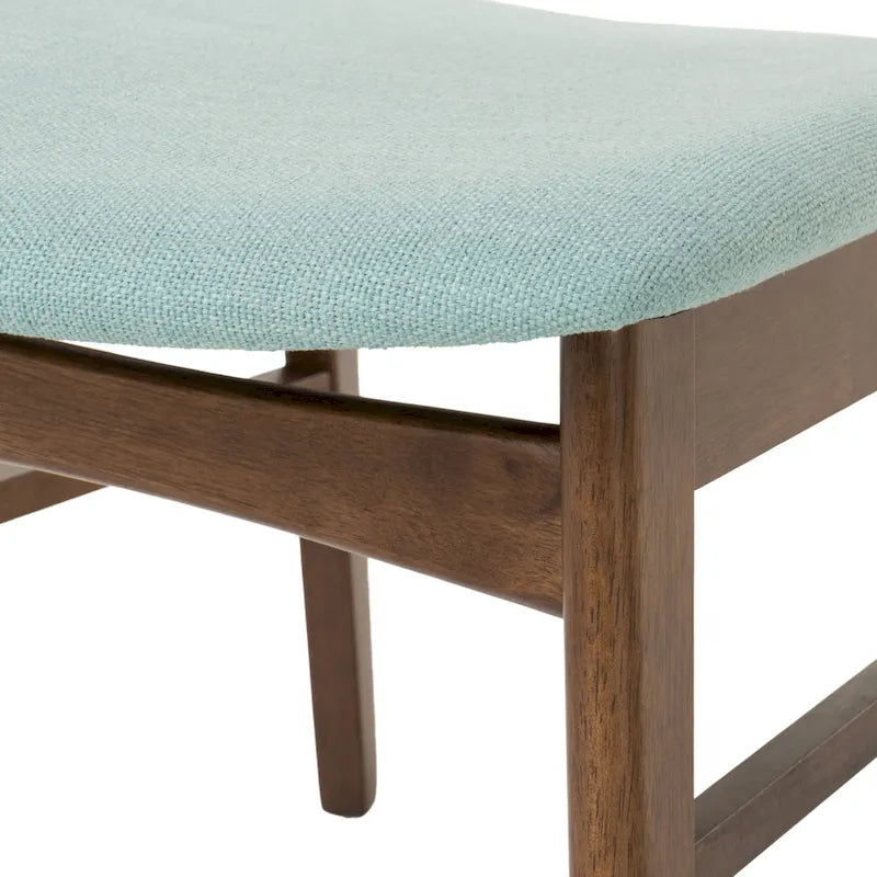 Sedie da pranzo in legno con rivestimento in tessuto (set da 2) di Christopher Knight