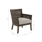 Poltrona singola accent con schienale in canna color crema/sabbia/nera