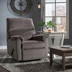 Poltrona reclinabile a parete zero tradizionale grigia, 1 posto