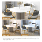 Sedia da pranzo in velluto grigio / viola / nero / blu navy / avorio / verde scuro, set da 4