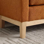 Panca Rivestita in Bouclé – Avorio / Caramello / Verde / Blu Marino / Grigio Chiaro / Nero – 1 Posto