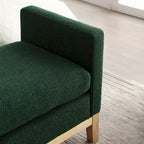 Panca Rivestita in Bouclé – Avorio / Caramello / Verde / Blu Marino / Grigio Chiaro / Nero – 1 Posto