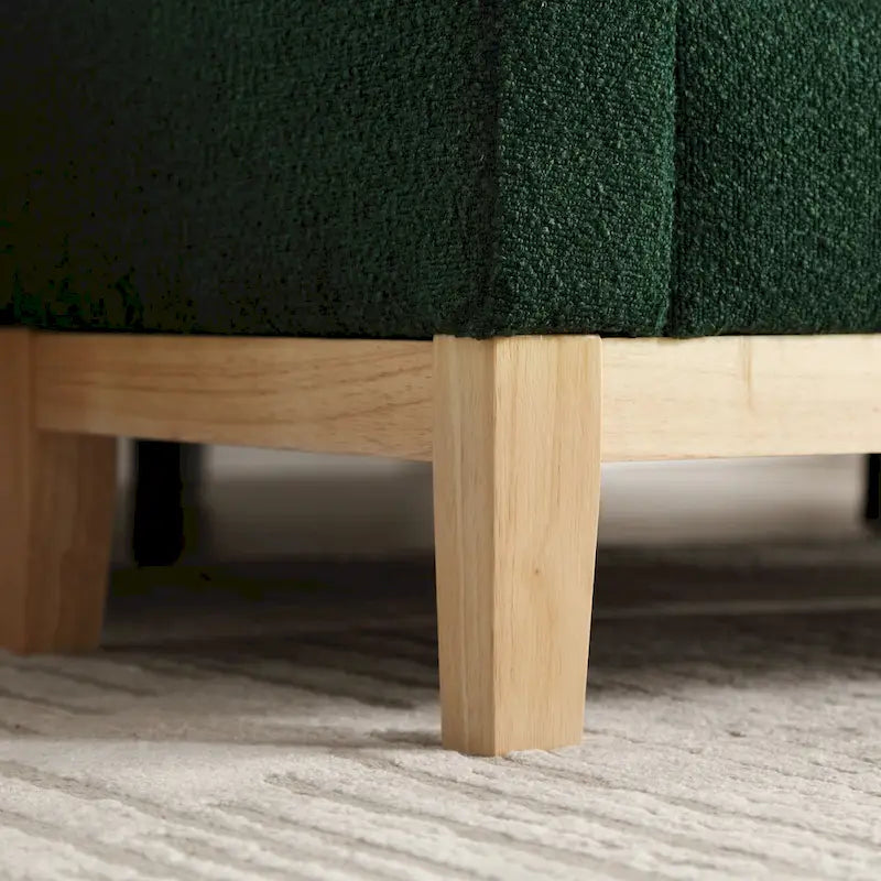 Panca Rivestita in Bouclé – Avorio / Caramello / Verde / Blu Marino / Grigio Chiaro / Nero – 1 Posto