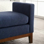 Panca Rivestita in Bouclé – Avorio / Caramello / Verde / Blu Marino / Grigio Chiaro / Nero – 1 Posto