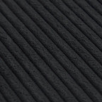 Divano componibile a U in velluto a coste, 5 posti con 5 cuscini, colore nero/beige/marrone chiaro
