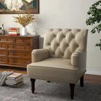 Poltrona accentata capitonné in ecopelle nera/marrone/beige – confezione da 1 o 2 pezzi