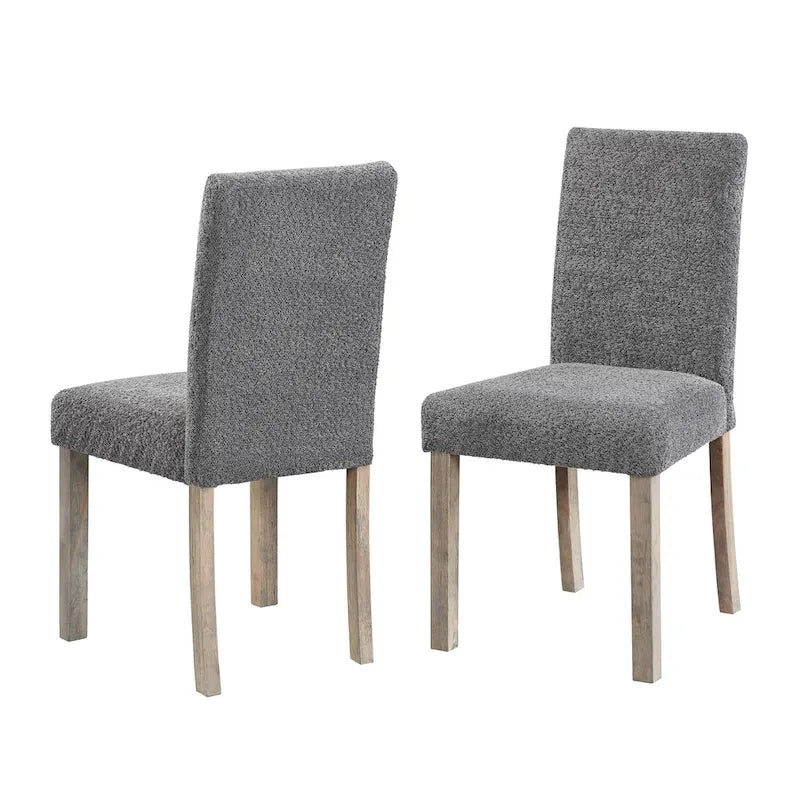 Sedia da pranzo Bouclé – Colori multipli, Set da 2