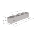 Mobile TV con camino elettrico, Bianco/Nero/Grigio, Adatto a TV fino a 85", Montaggio per 1 persona
