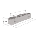 Mobile TV con camino elettrico, Bianco/Nero/Grigio, Adatto a TV fino a 85", Montaggio per 1 persona