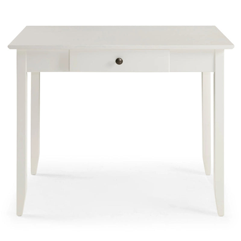 Scrivania con cassetto stile Shaker, colore bianco/ciliegio — 1 persona