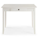 Scrivania con cassetto stile Shaker, colore bianco/ciliegio — 1 persona
