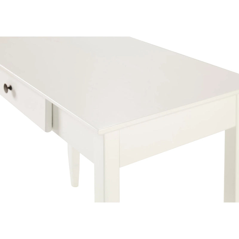 Scrivania con cassetto stile Shaker, colore bianco/ciliegio — 1 persona