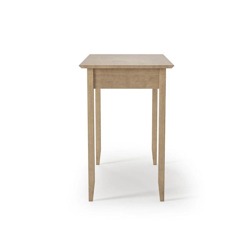 Scrivania con cassetto stile Shaker, colore bianco/ciliegio — 1 persona