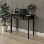 Scrivania con cassetto stile Shaker, colore bianco/ciliegio — 1 persona