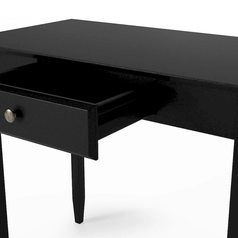 Scrivania con cassetto stile Shaker, colore bianco/ciliegio — 1 persona