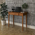 Scrivania con cassetto stile Shaker, colore bianco/ciliegio — 1 persona