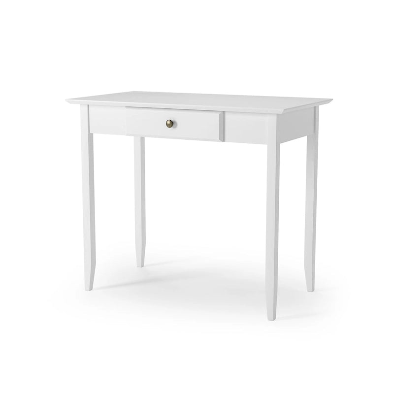 Scrivania con cassetto stile Shaker, colore bianco/ciliegio — 1 persona