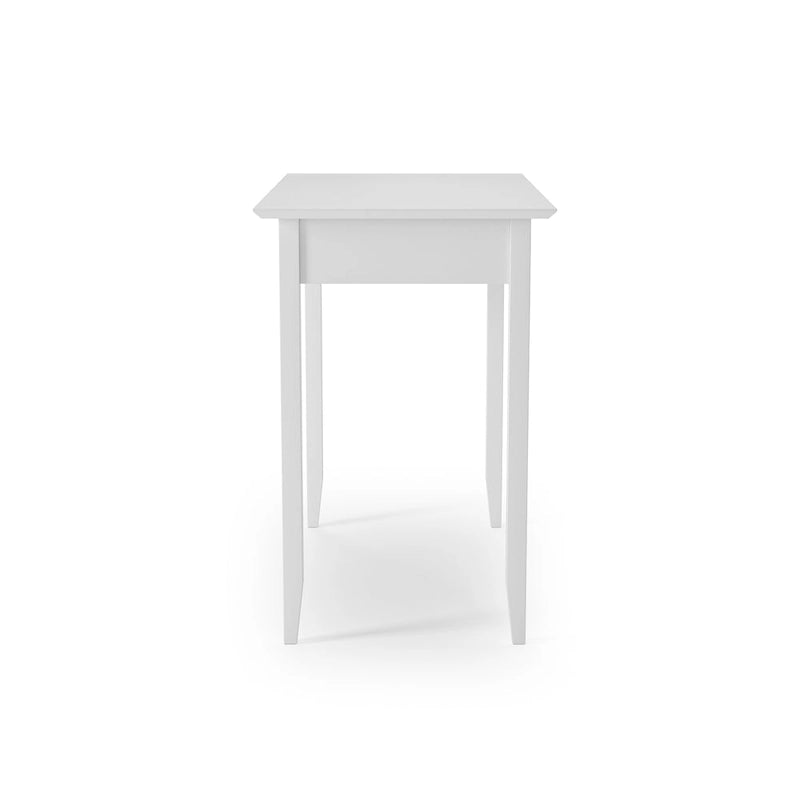 Scrivania con cassetto stile Shaker, colore bianco/ciliegio — 1 persona