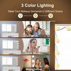 Mobile Trucco Bianco con Specchio a Tre Ante, 1 Persona