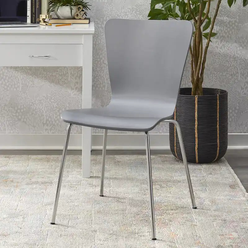 Sedia a Clessidra Retrò Grigia / Bianca / Color Espresso – Seduta Singola