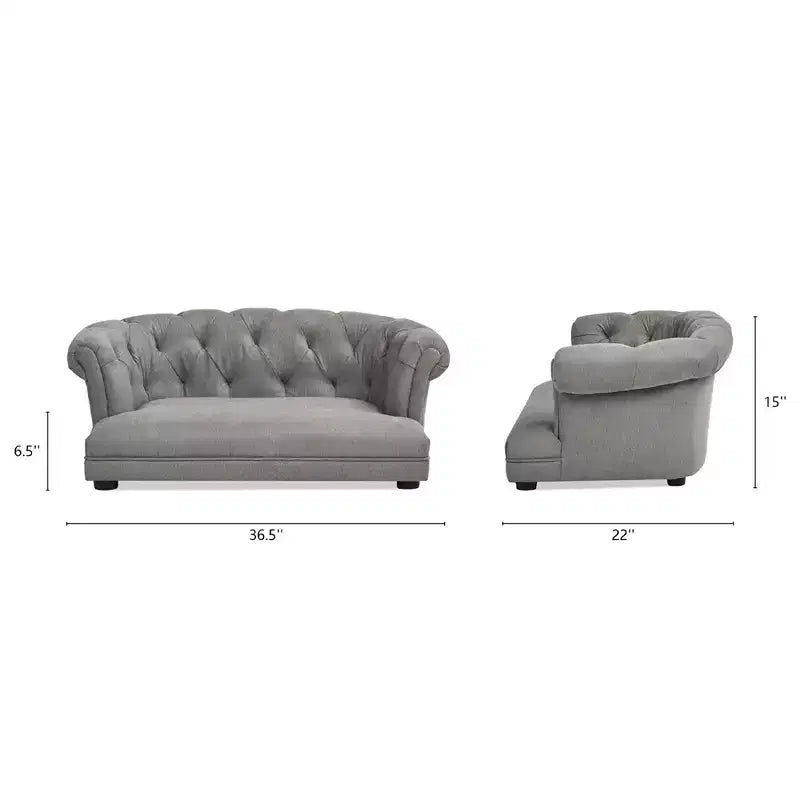 Jennifer Taylor Home Kiki Divano Letto Chesterfield per Cani da 36,5", Medio