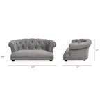 Jennifer Taylor Home Kiki Divano Letto Chesterfield per Cani da 36,5", Medio