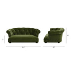 Jennifer Taylor Home Kiki Divano Letto Chesterfield per Cani da 36,5", Medio