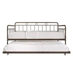 ChaletPosh Lettino in Metallo Twin Size con Rotelle Estraibili
