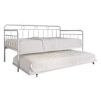 ChaletPosh Lettino in Metallo Twin Size con Rotelle Estraibili