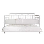 ChaletPosh Lettino in Metallo Twin Size con Rotelle Estraibili