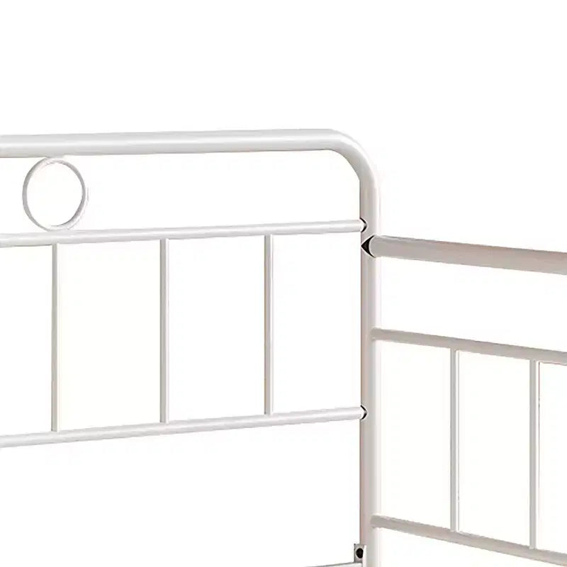 ChaletPosh Lettino in Metallo Twin Size con Rotelle Estraibili