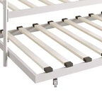 ChaletPosh Lettino in Metallo Twin Size con Rotelle Estraibili