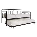 ChaletPosh Lettino in Metallo Twin Size con Rotelle Estraibili