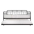 ChaletPosh Lettino in Metallo Twin Size con Rotelle Estraibili