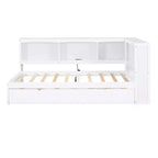 Divano letto a una piazza con letto estraibile/2 cassetti, armadietti e porte USB 4B - ModernLuxe