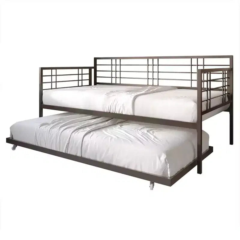 ChaletPosh Letto a giorno in metallo con letto estraibile