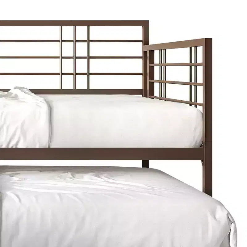 ChaletPosh Letto a giorno in metallo con letto estraibile