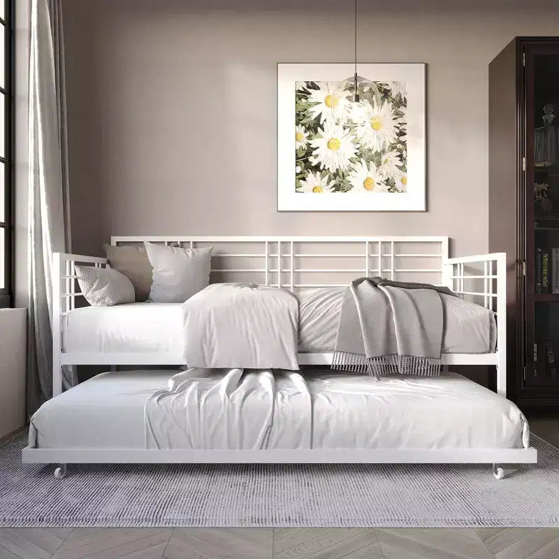 ChaletPosh Letto a giorno in metallo con letto estraibile