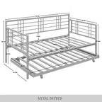 ChaletPosh Letto a giorno in metallo con letto estraibile