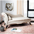 Chaise longue Mid-Century Modern con cuscino, 1 posto – Grigio / Blu scuro / Marrone chiaro / Blu ardesia / Smeraldo