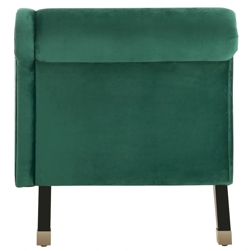 Chaise longue Mid-Century Modern con cuscino, 1 posto – Grigio / Blu scuro / Marrone chiaro / Blu ardesia / Smeraldo