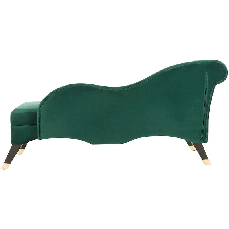 Chaise longue Mid-Century Modern con cuscino, 1 posto – Grigio / Blu scuro / Marrone chiaro / Blu ardesia / Smeraldo