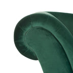 Chaise longue Mid-Century Modern con cuscino, 1 posto – Grigio / Blu scuro / Marrone chiaro / Blu ardesia / Smeraldo